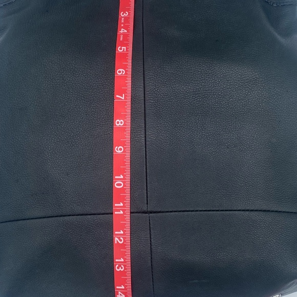 B. Makowsky Black Leather Shoulder Bag - Picture 3 of 11